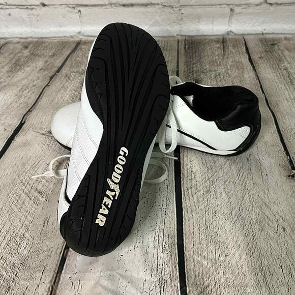 D10 Goodyear Men's White Racing/Running Sneakers, Size 10, Pre-owned - Picture 7 of 11